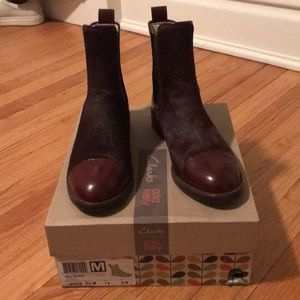 RARE Clark’s x Orla Kiely Daphne (Oxblood)